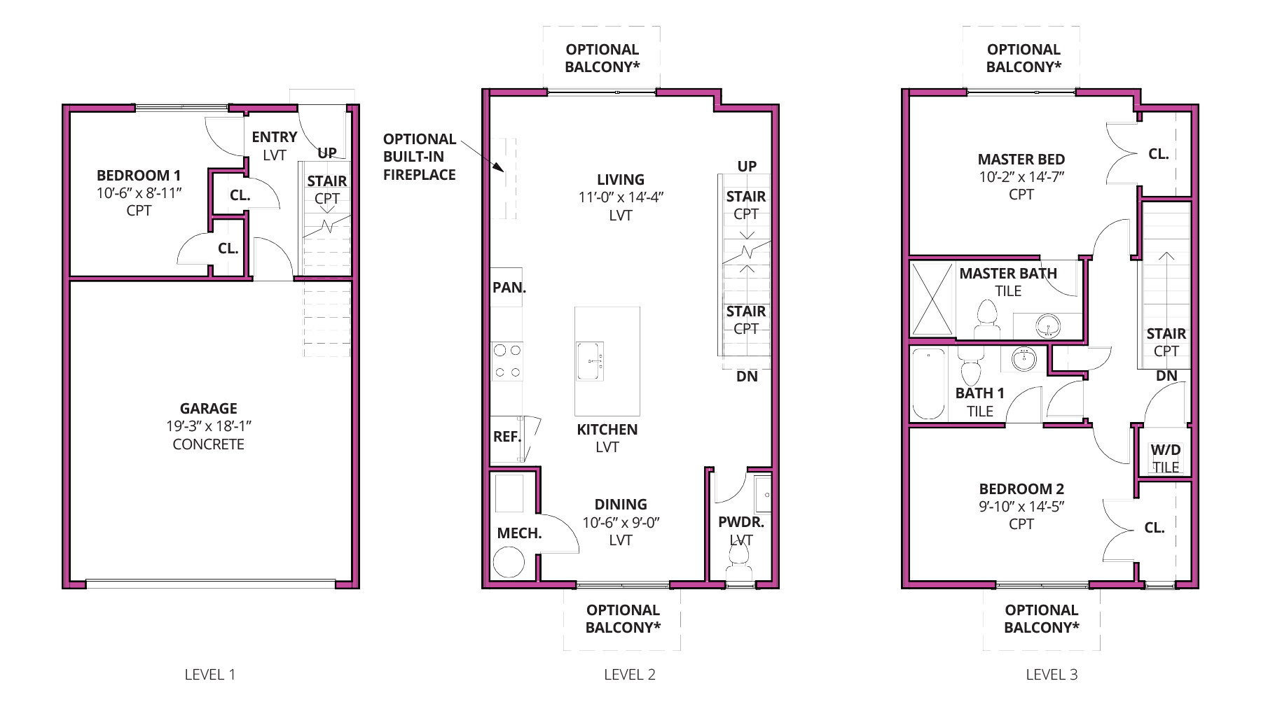 Waterloo, 2 3 bedroom, 2.5 bathroom townhome at West Line Village in Lakewood, CO